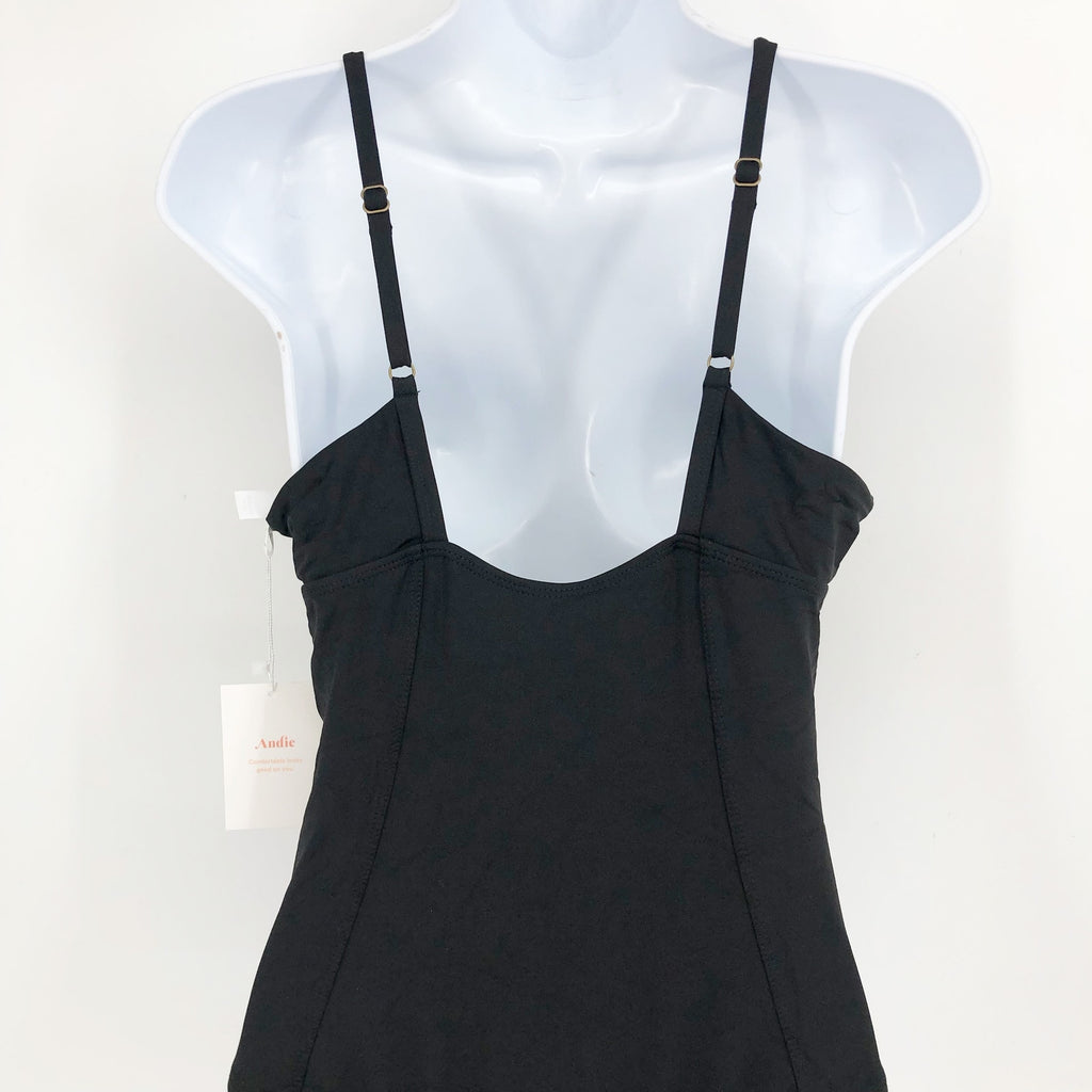 ANDIE SWIM Women's The Havana One Piece Swimsuit Medium Black Square Neck