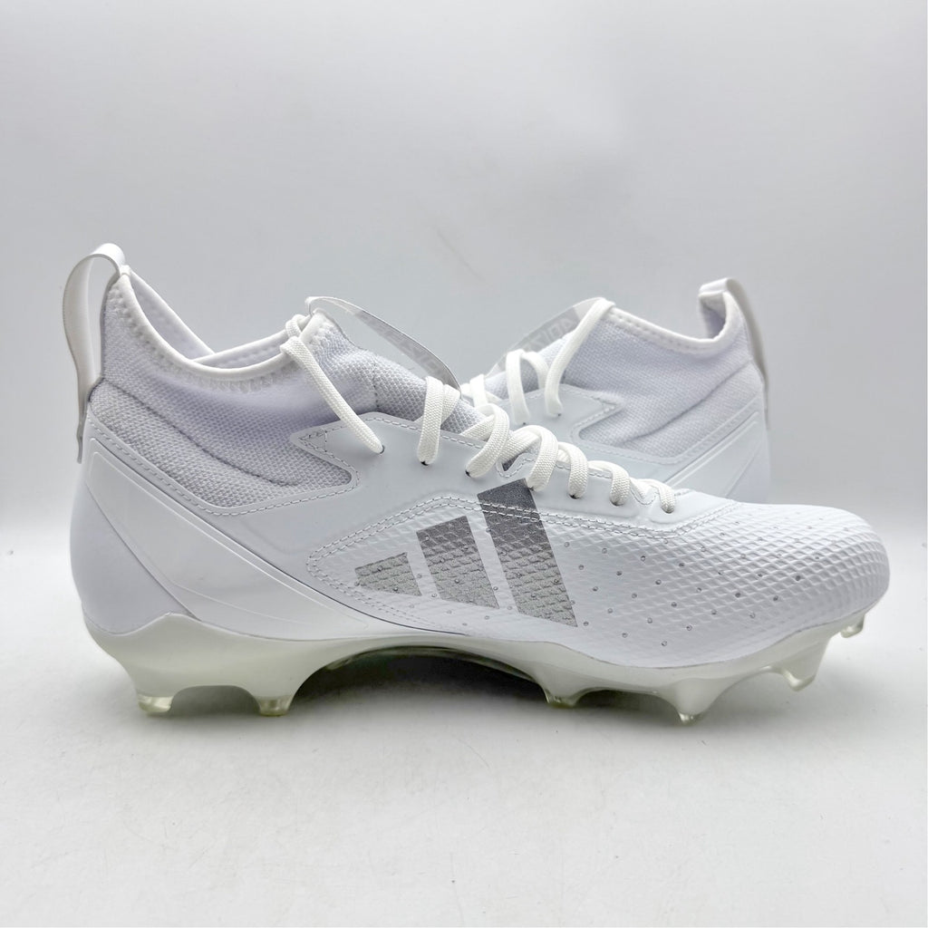 Adidas Mens Adizero Impact Football Cleats Size 9.5 White Athletic IF2475 NWOB