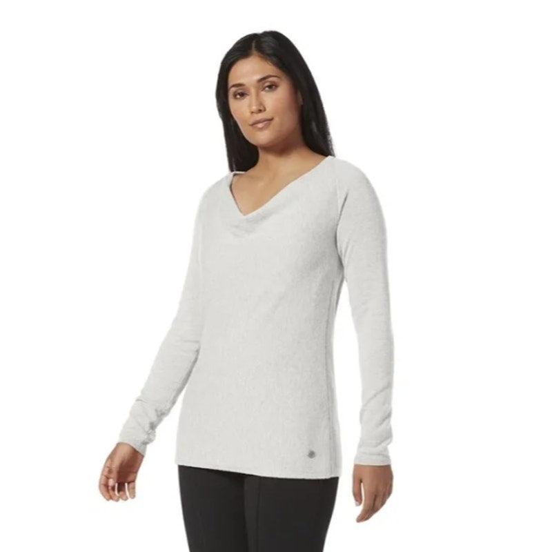 ROYAL ROBBINS Women's Westlands Cowl Sweater Medium Beige Sand Dollar NWT