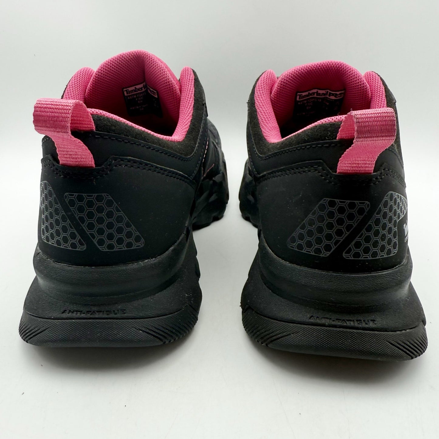 Timberland Pro Womens Powertrain EV CT Work Sneakers US 10 M Black Pink NIB