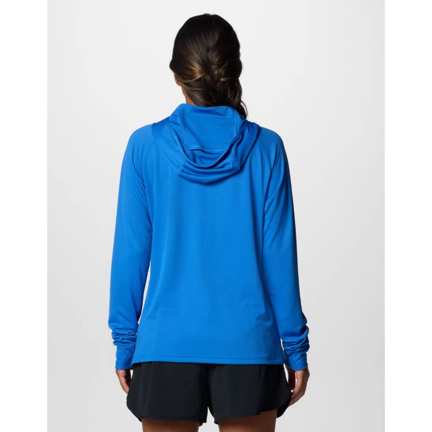 COLUMBIA Womens PFG Solar Stream Elite Hoodie XS Vivid Blue Long Sleeve NWT