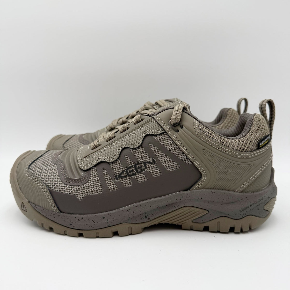 KEEN Utility Mens Reno KBF Work Shoes Size 7.5 Wide Grey Waterproof Soft Toe NIB