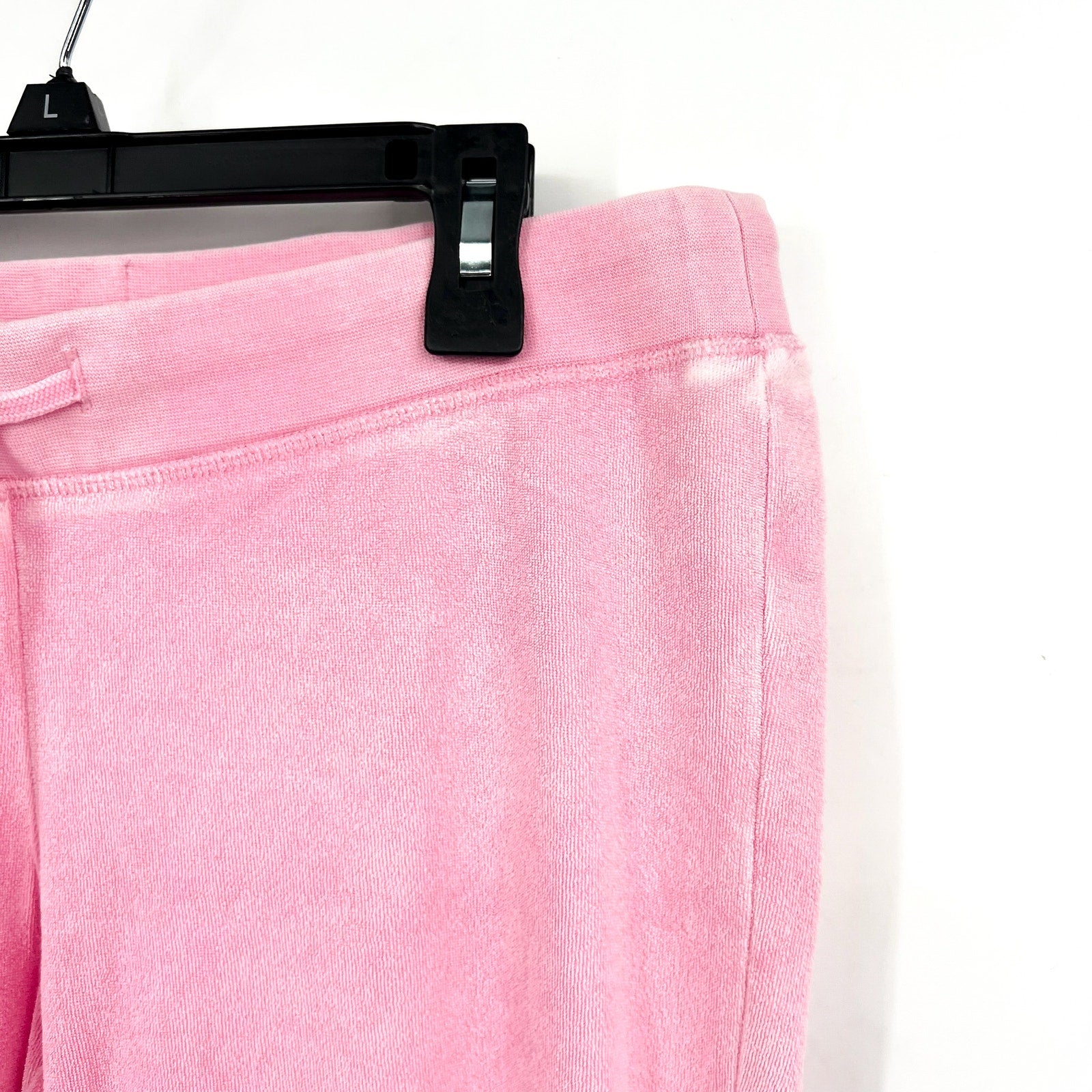 Juicy Couture Garment Dyed Heritage Wide Leg Track Pants Small Hot Pink NWT