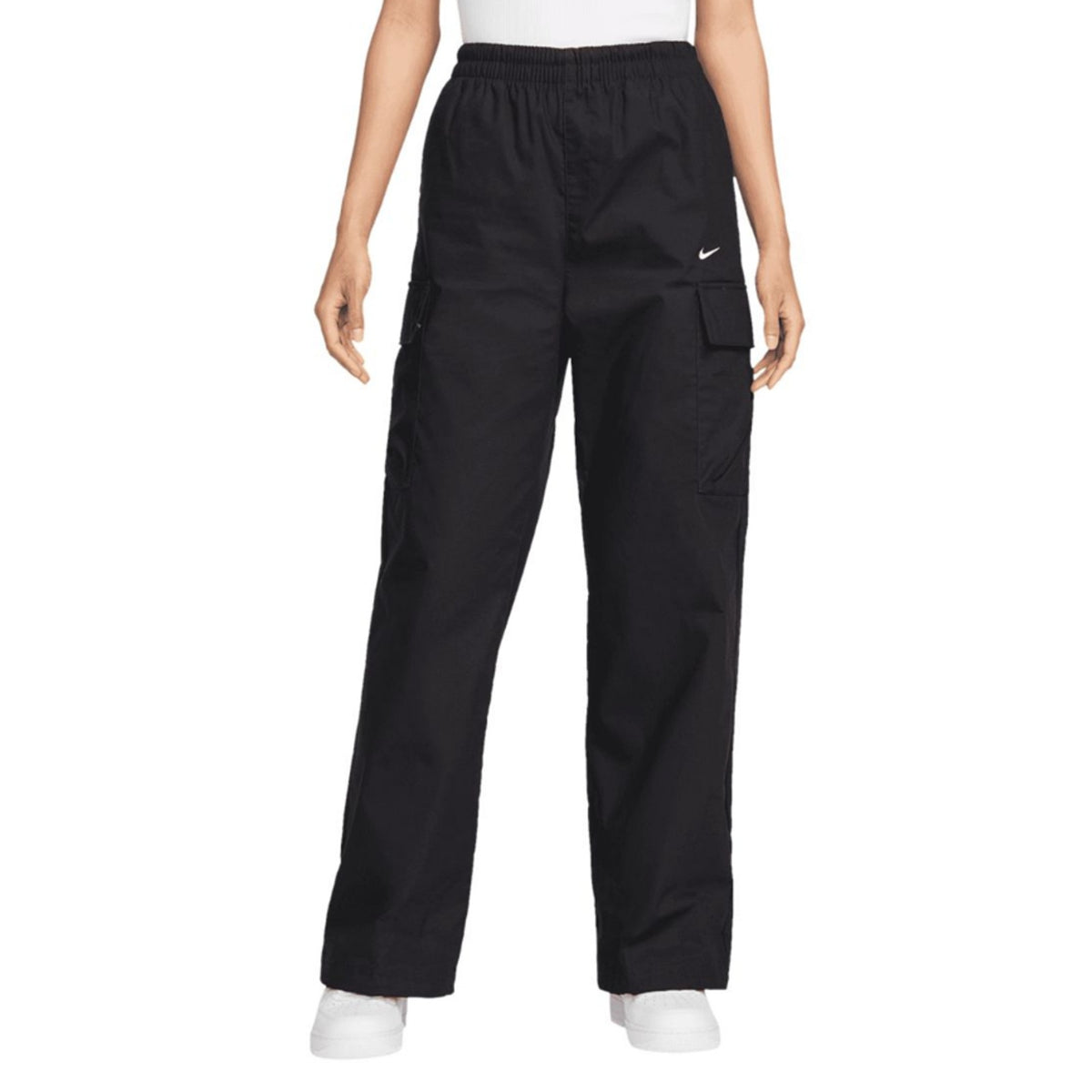 Nike Womens Sportswear Everything Wovens Cargo Pants Large Black Mid-Rise NWT