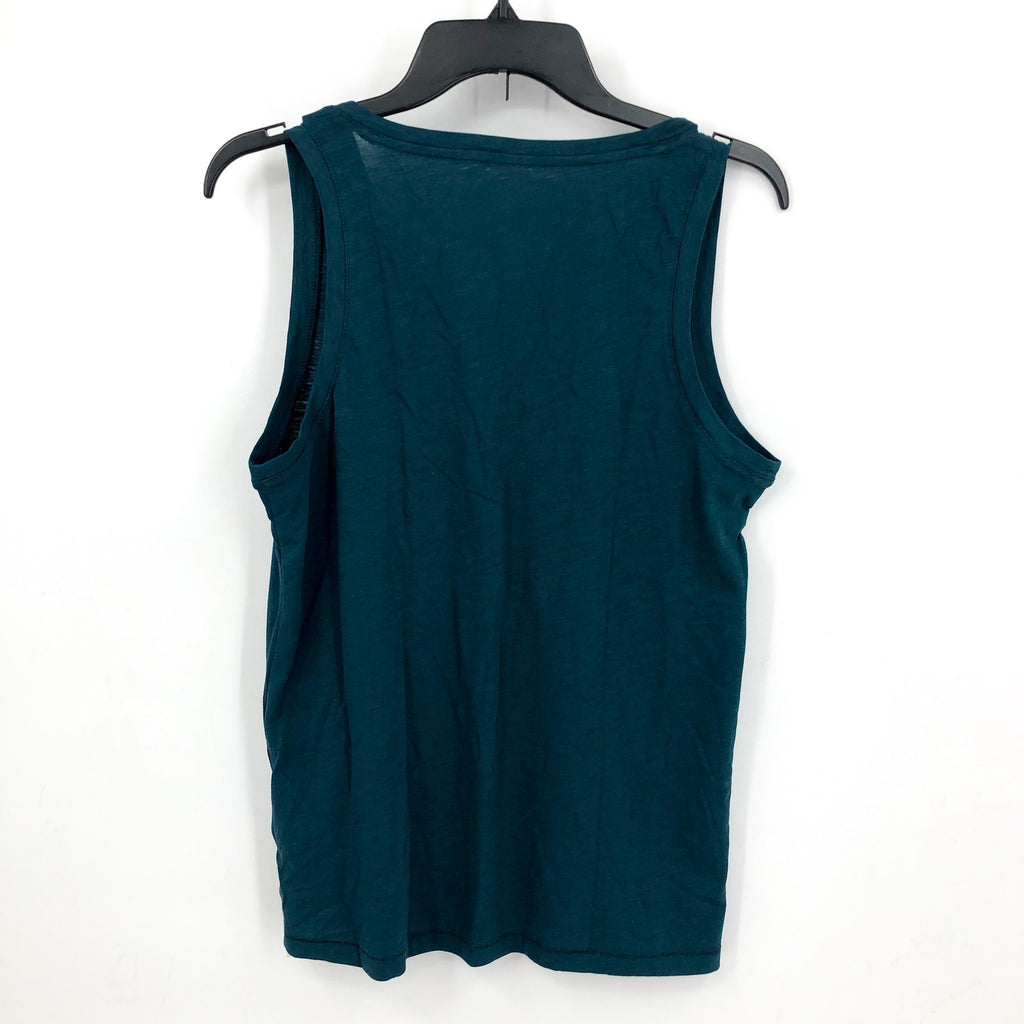 MADEWELL Women's Whisper Cotton V Neck Tank Top Small Mineral Blue NWT MD045