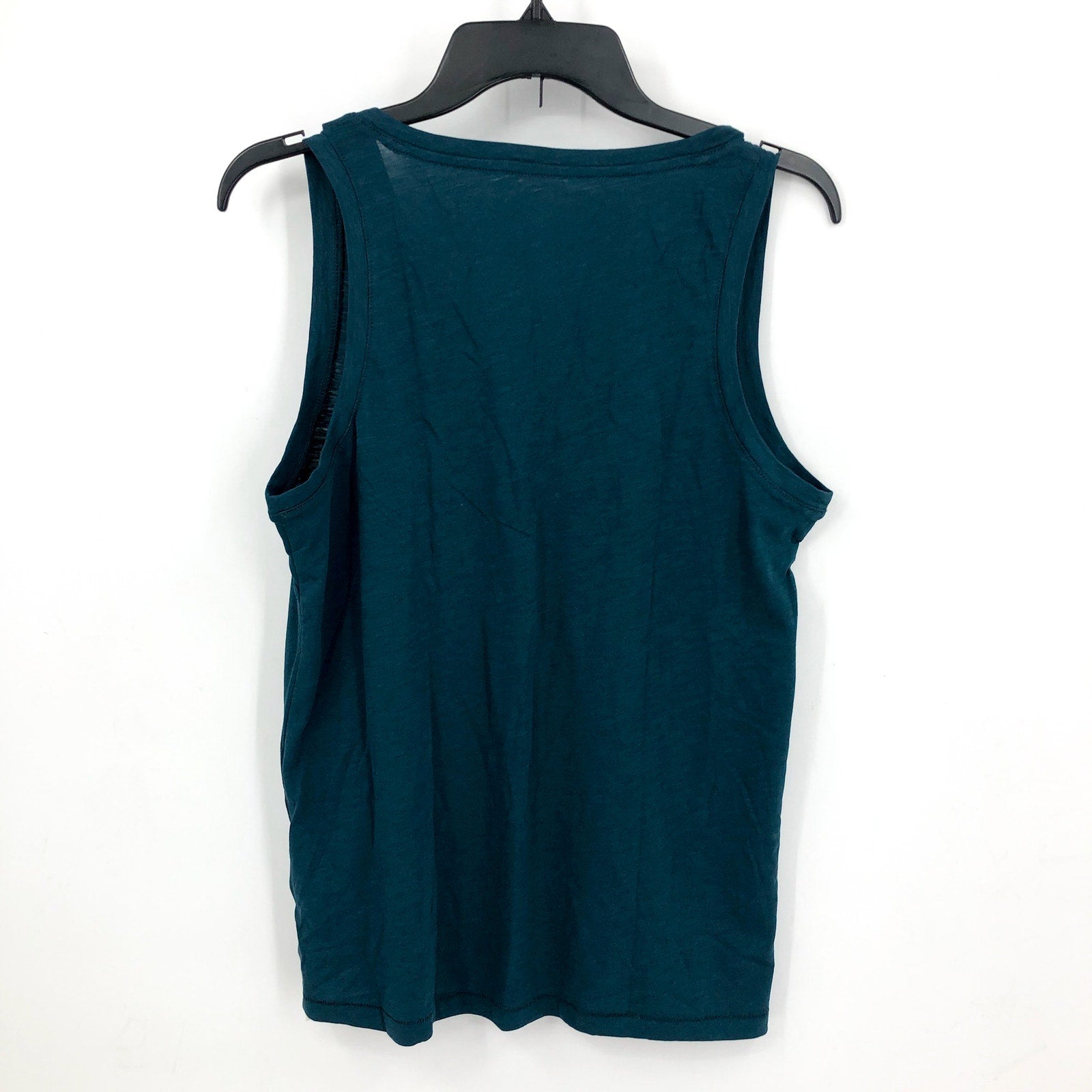 MADEWELL Women's Whisper Cotton V Neck Tank Top Small Mineral Blue NWT MD045
