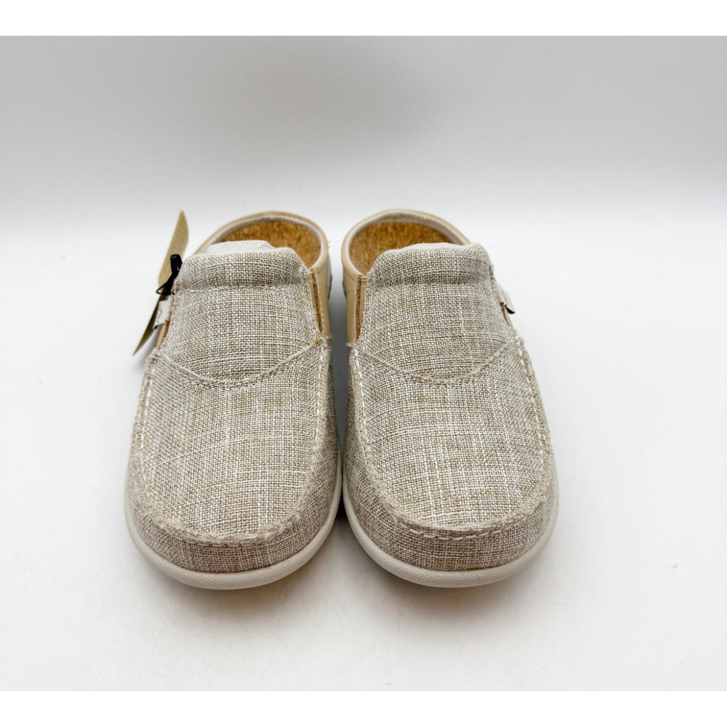 SPENCO Women's Siesta Gemstone Casual Slide Size 5.5 WIDE Beige Sand NIB