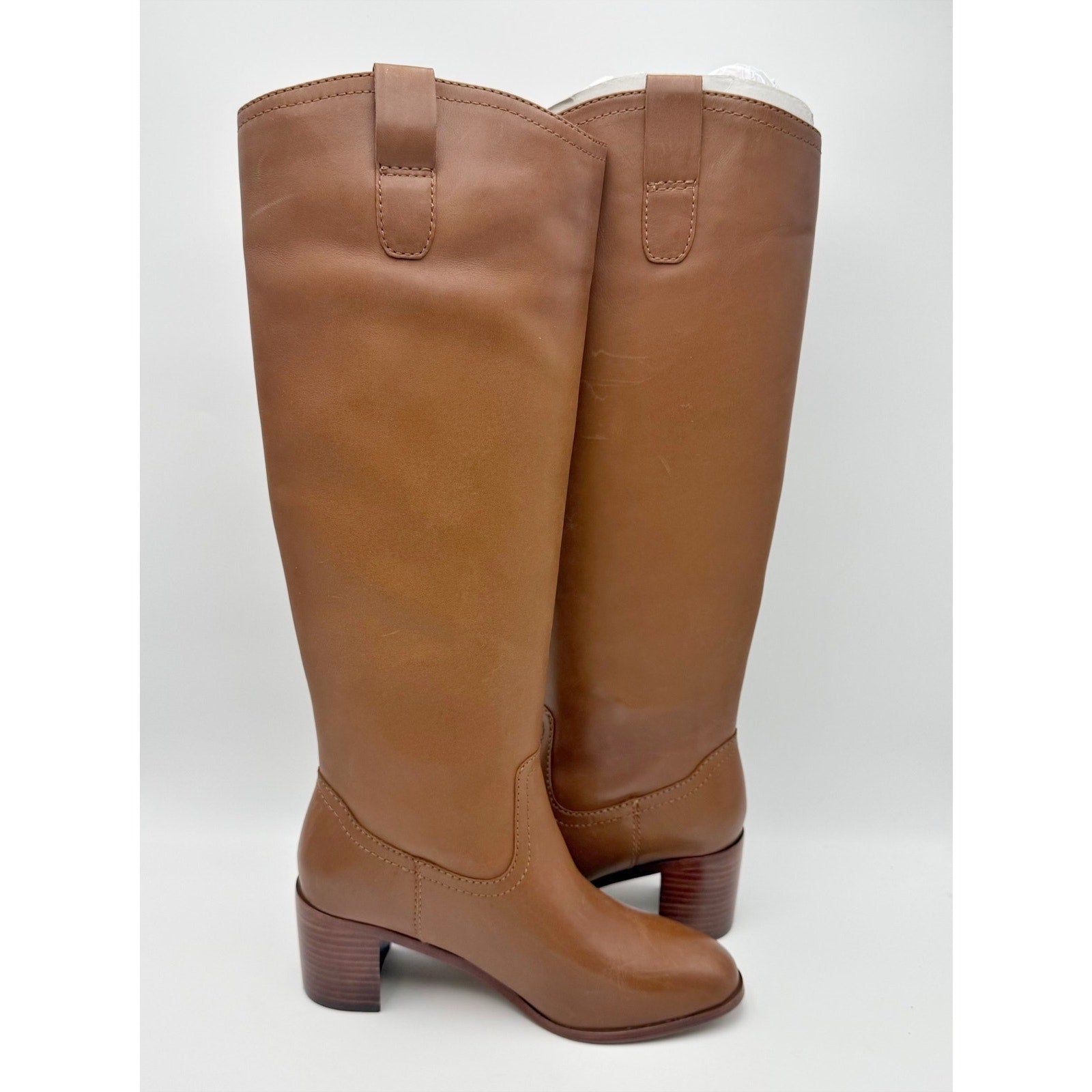 Lauren Ralph Lauren Womens Carla Knee High Boots US 5.5 B Brown Leather NIB
