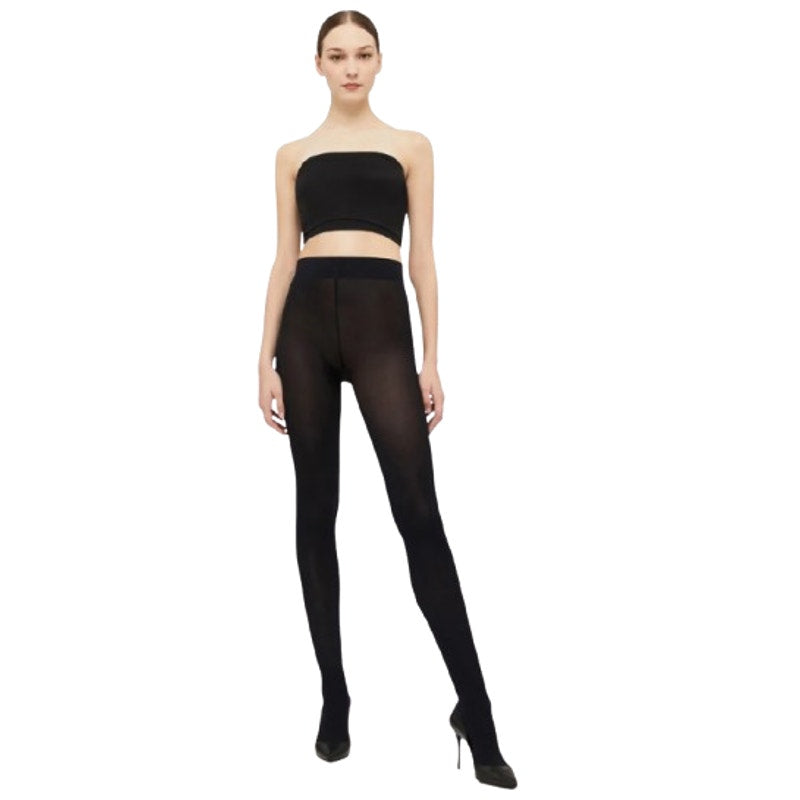 WOLFROD Women's Velvet De Luxe 66 Tights Medium Black Admiral Flawless NWT