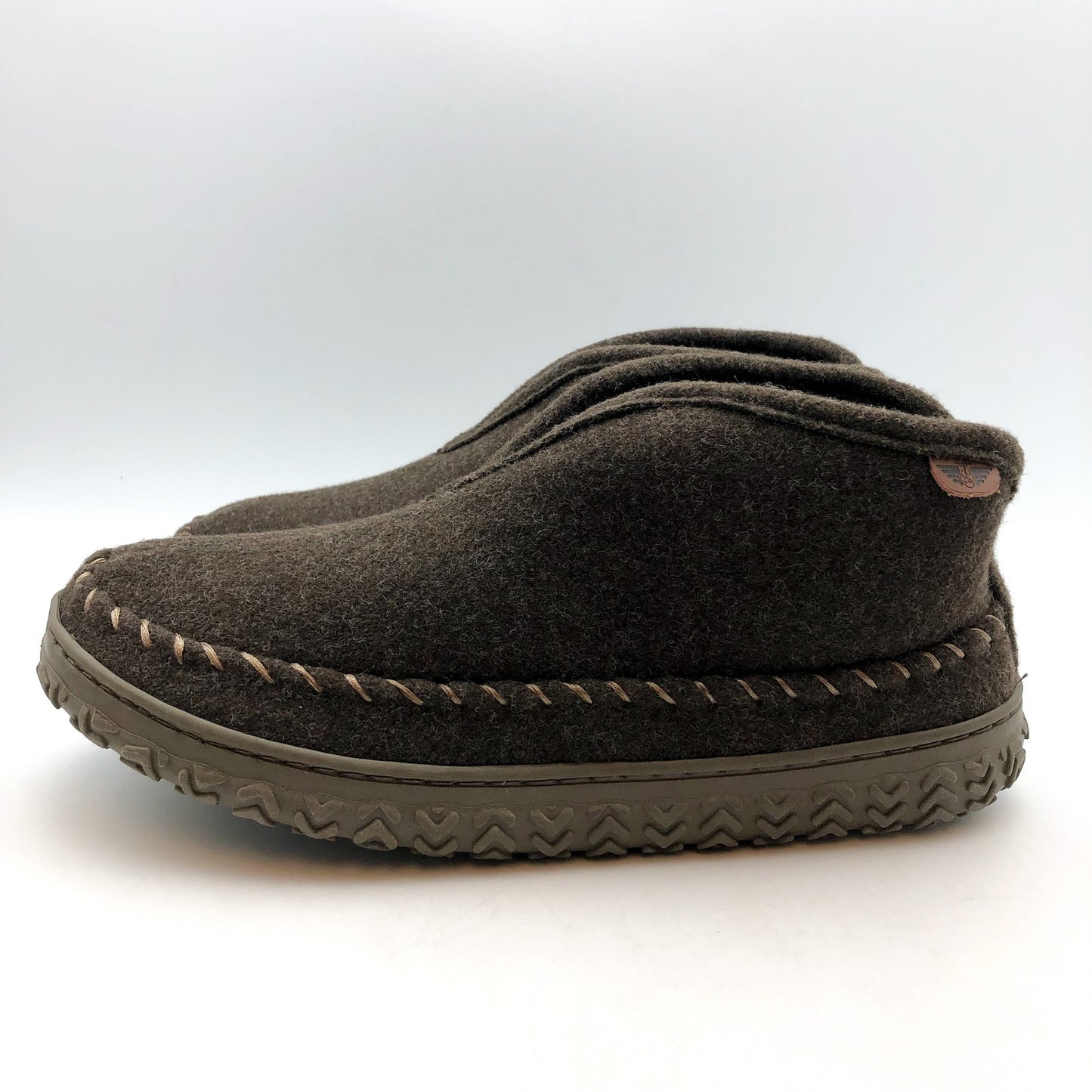 Dockers Mens Rugged Wool Slip-On Slipper Boots US 8 EU 35.5 Taupe Round Toe NIB