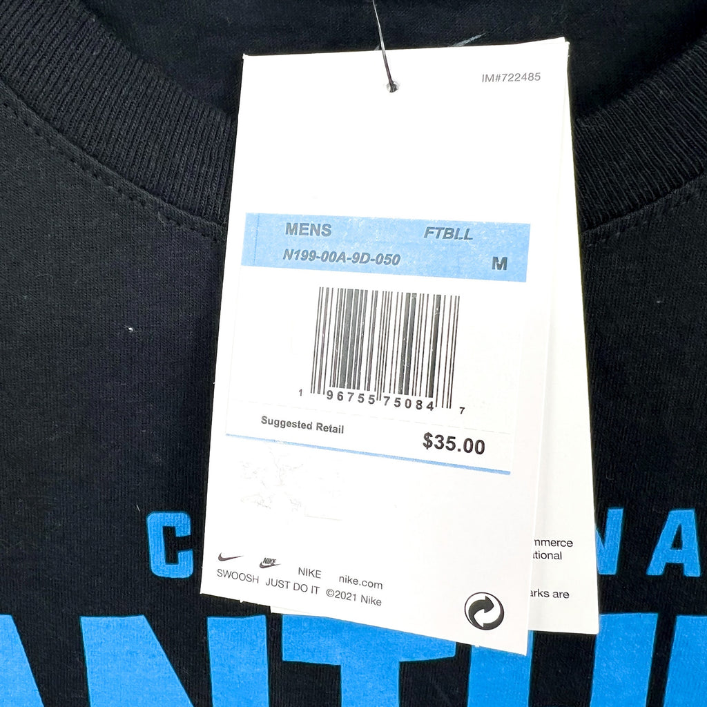 NIKE Mens Carolina Panthers - Panthers Pride T-Shirt Medium Black Blue NWT