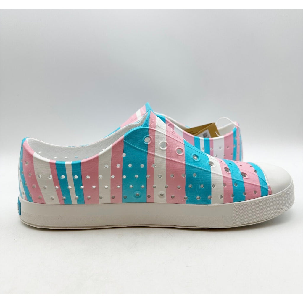 Native Mens Jefferson Slip On Shoes Size 10 White Multicolor EVA Waterproof NWOB