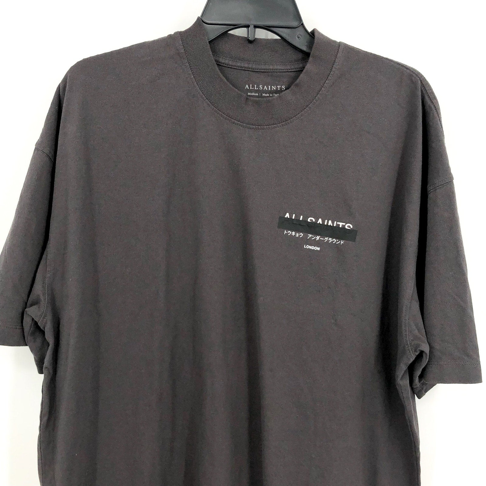 ALLSIANTS Men's Laser Crew T-Shirt Medium Skyline Grey Short Sleeve NWT