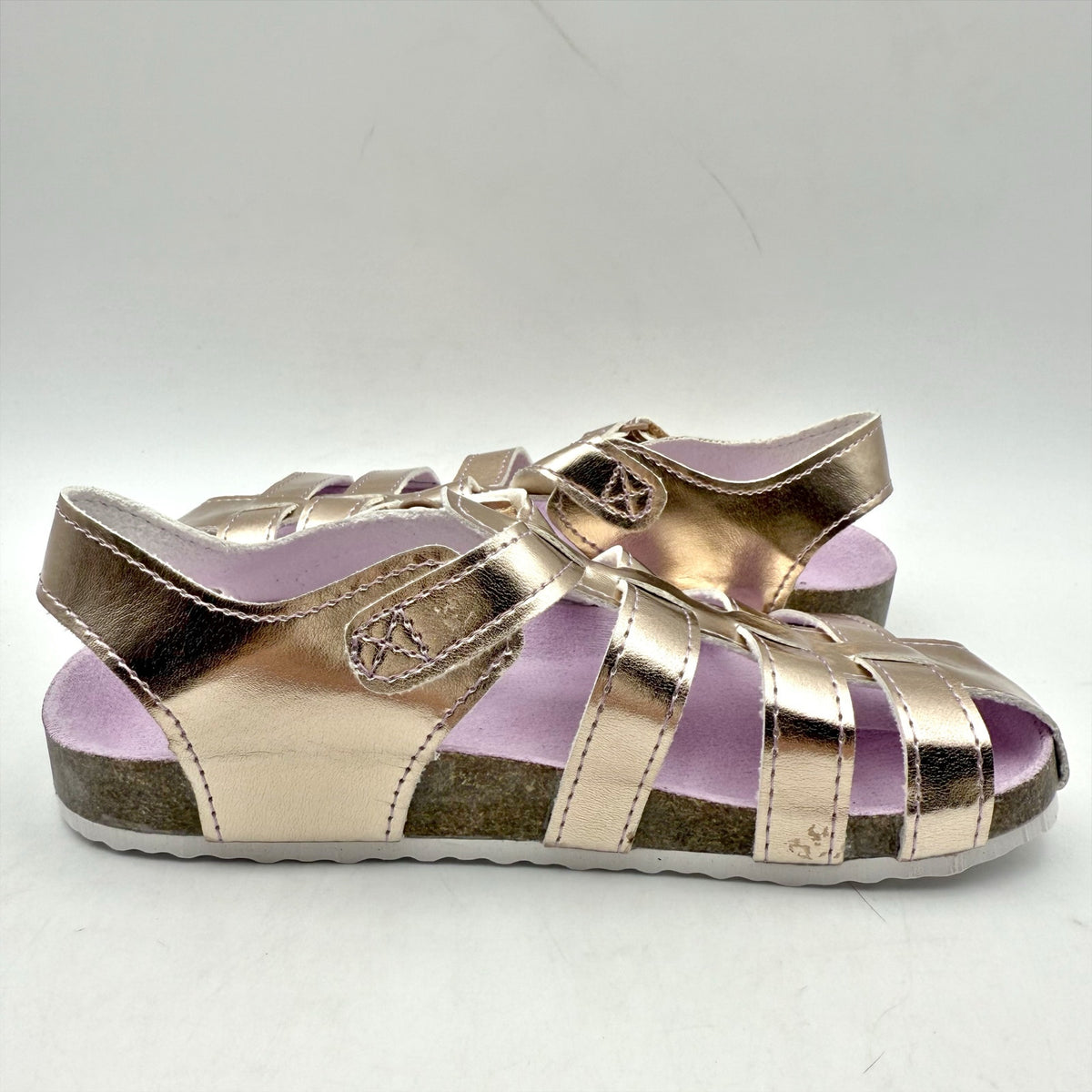 Tucker & Tate Little Girls Fisherman Morgan Sandals Size 12 Rose Gold NIB