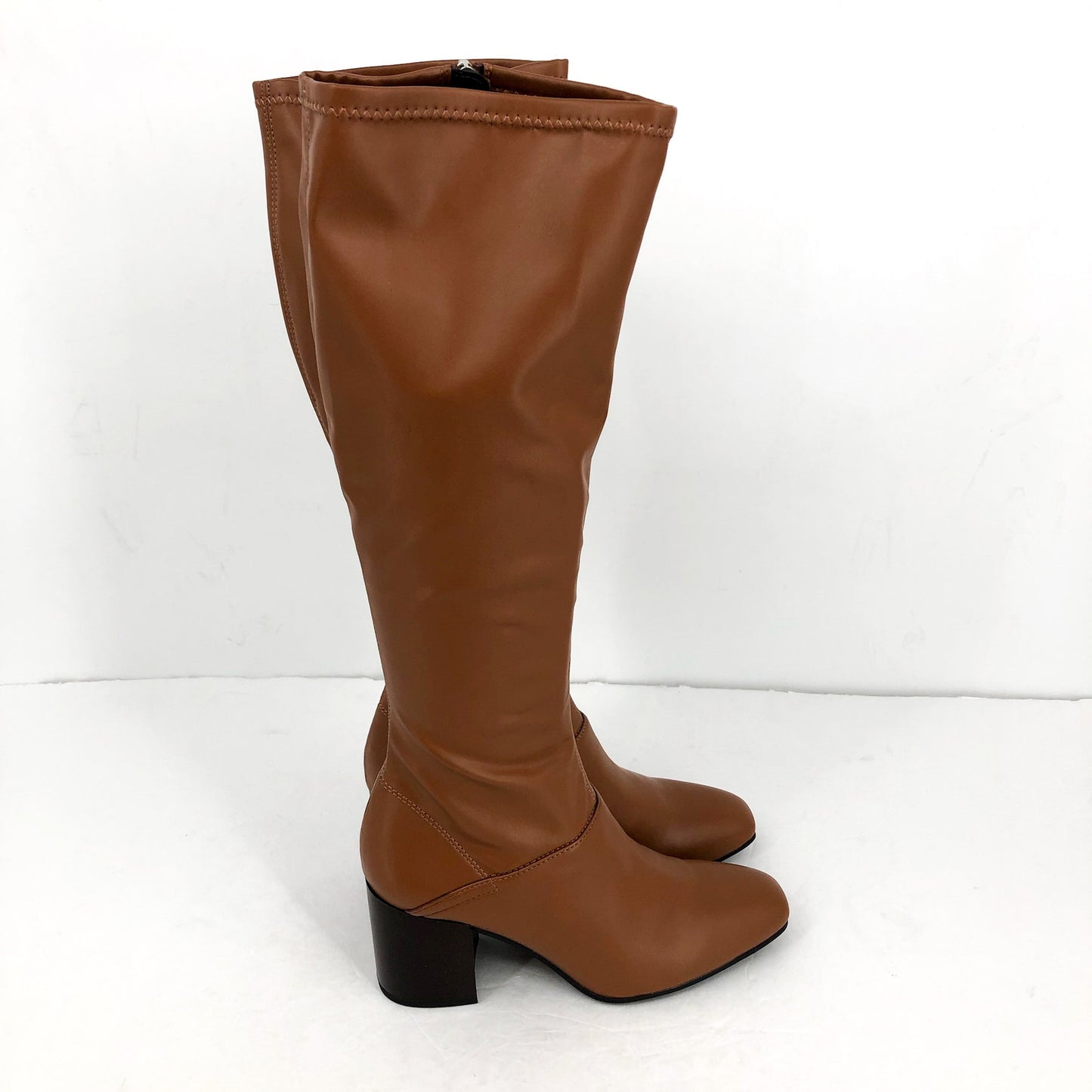Franco Sarto Womens L-Tribute Knee High Boots US 8 M EU 38.5 Saddle Tan NIB