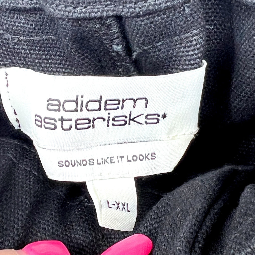 ADIDEM ASTERISKS Men's Balloon Cargo Pants Large-XXL Black Relaxed Fit NWOT