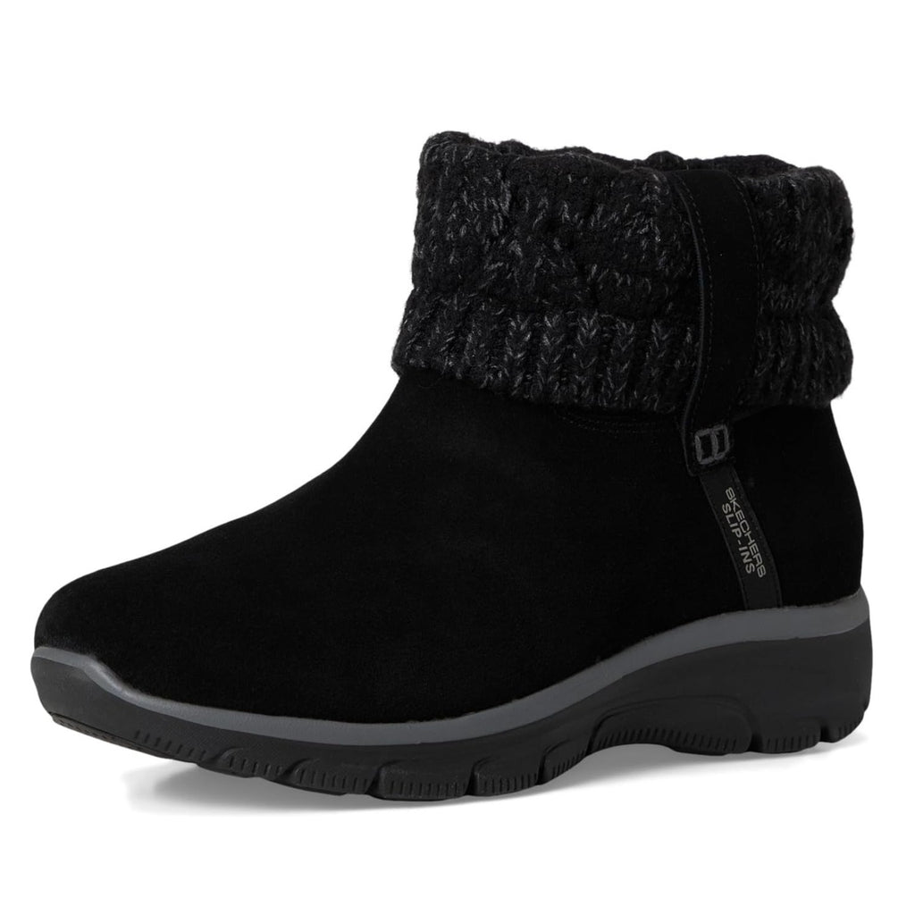 Skechers Womens Slip-ins Boots Womens 5.5 Black Easy Going Cozy Weather 2 NIB