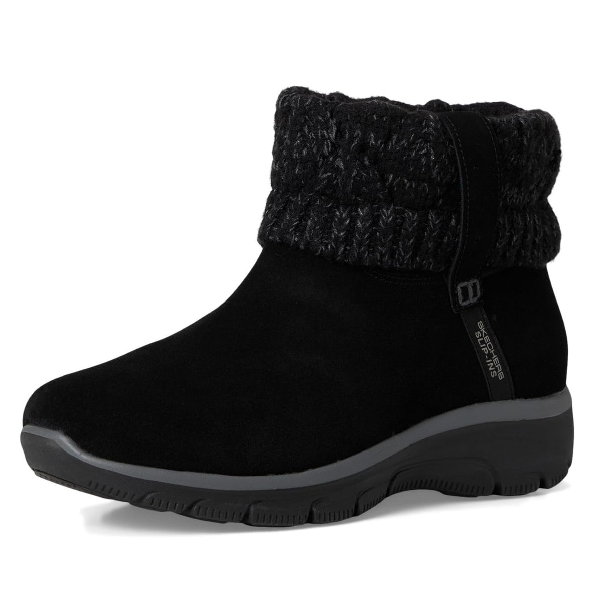 Skechers Womens Slip-ins Boots Womens 5.5 Black Easy Going Cozy Weather 2 NIB