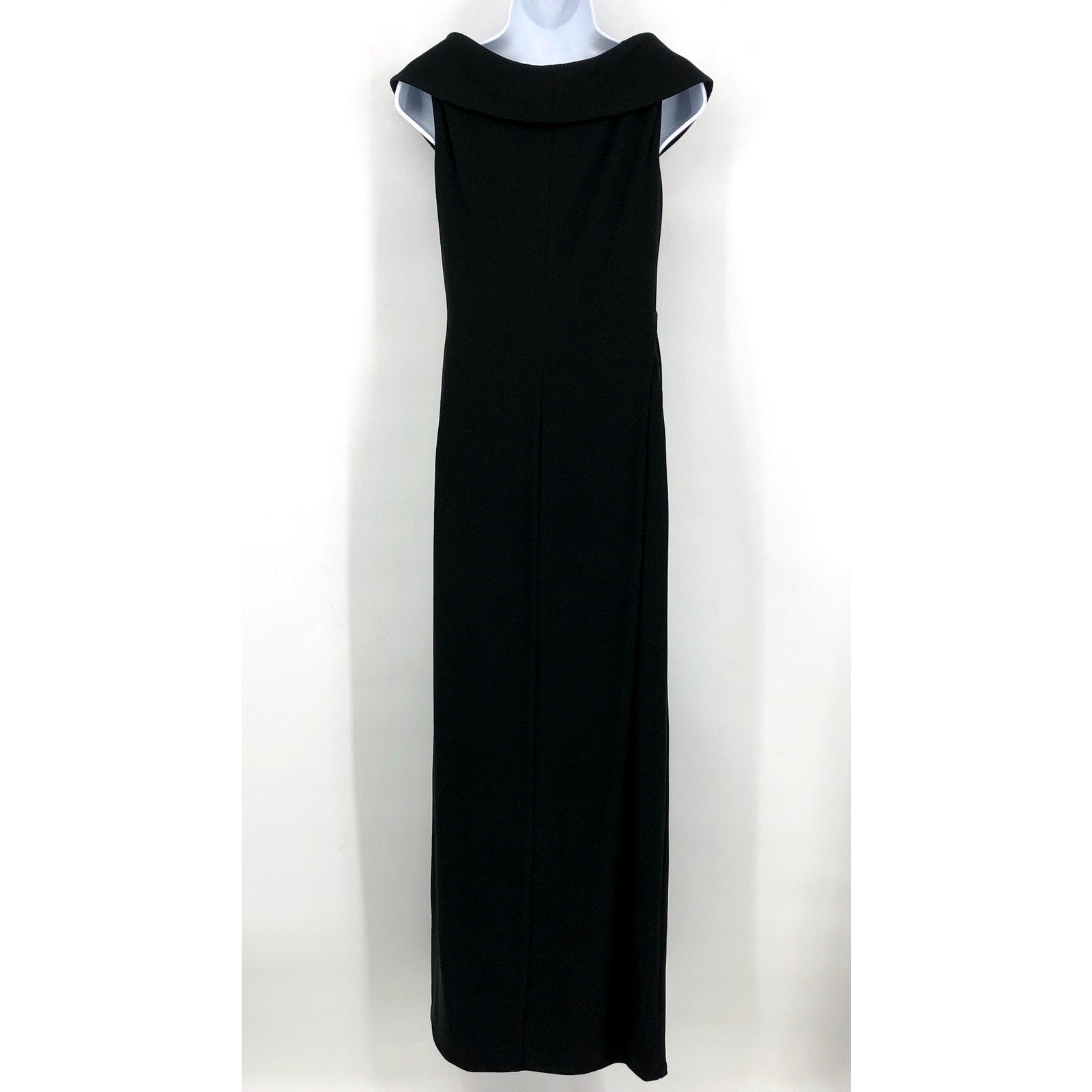 LAUREN RALPH LAUREN Off-the-Shoulder Gown Size 6 Black Jersey Dress Formal NWT