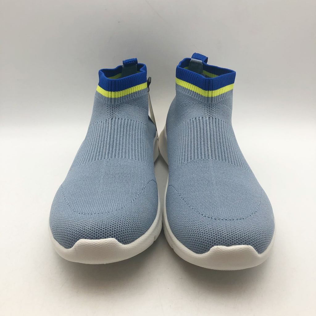 Spenco Womens Pure Love Knit Casual Sneakers Size 9.5 WIDE Fog Blue NIB