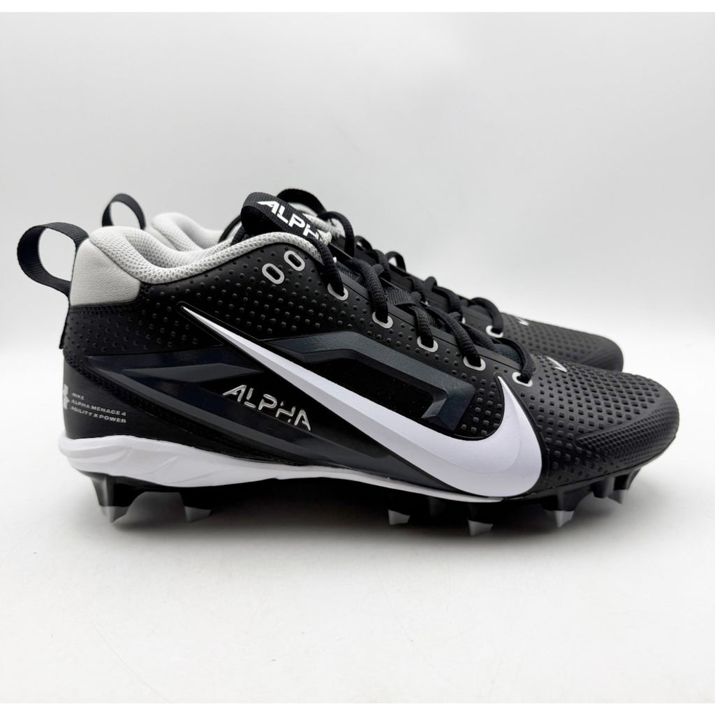 Nike Mens Alpha Menace 4 Varsity Molded Football Cleat US 10.5 Black FN0027 NWOB
