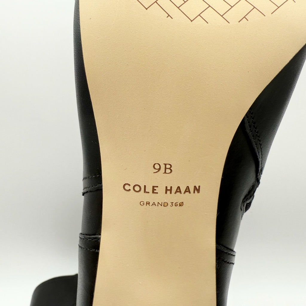 Cole Haan Womens Glendale Jodhpur Heel Ankle Booties Size 9 B Black Leather NIB