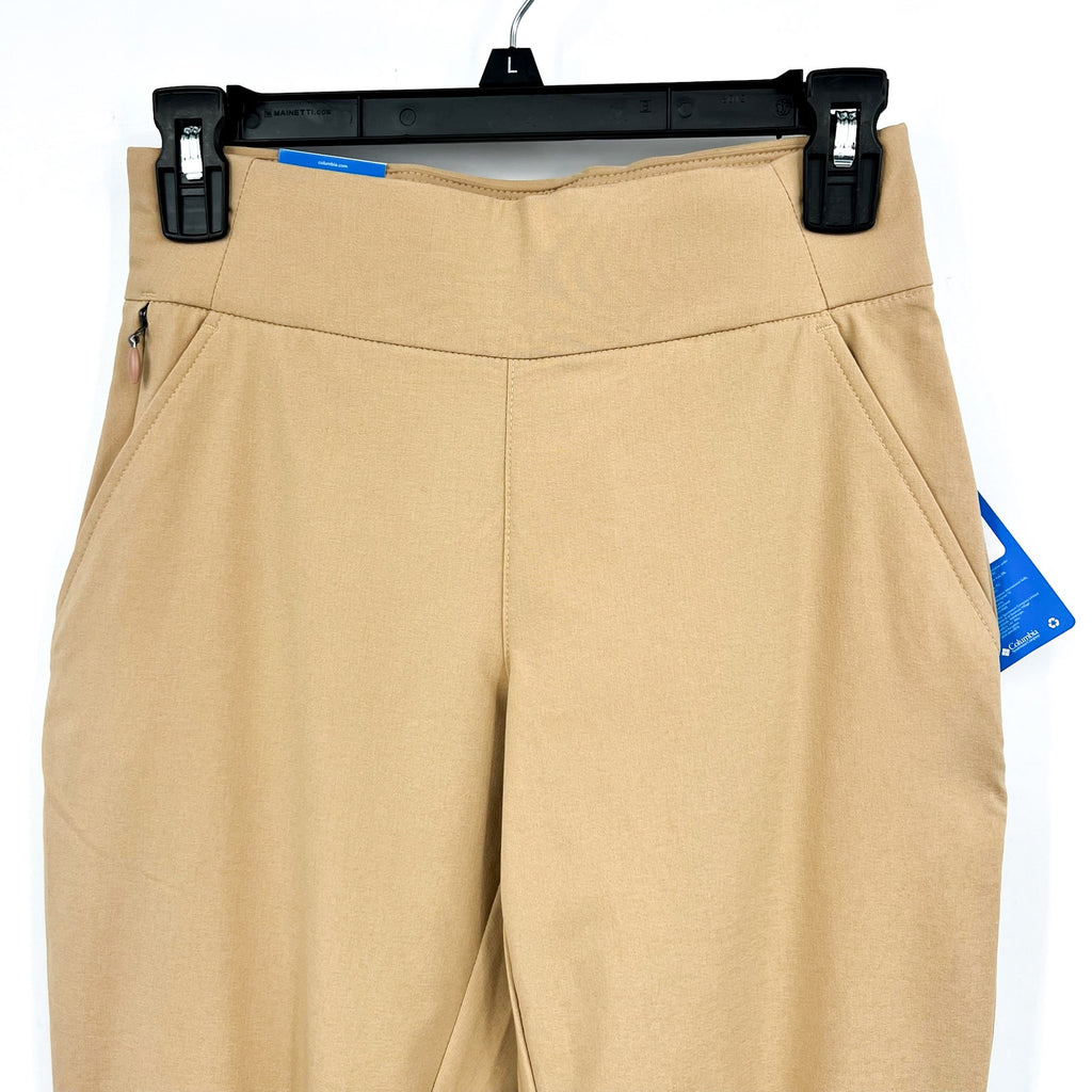 COLUMBIA Women's All Seasons Bootcut Pants XS Tan Canoe Pull On UPF 50 NWT
