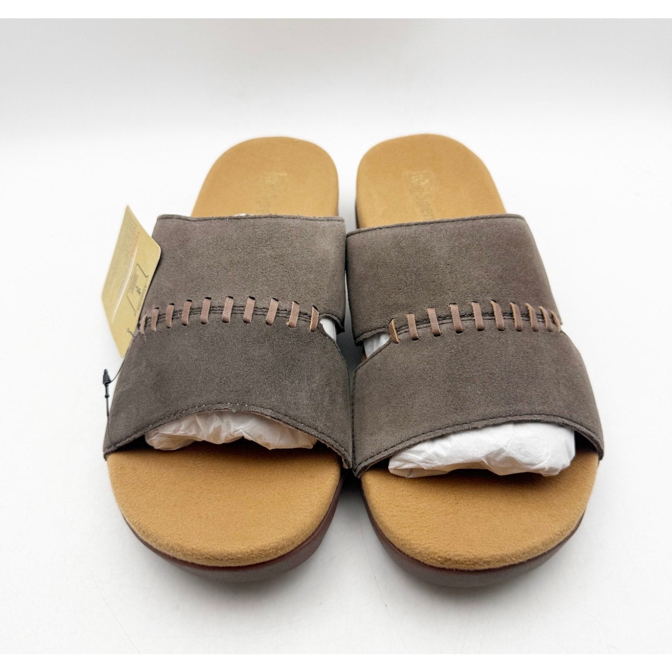 Spenco Women's Twilight Woven Slide Sandals Size 9.5 Brown French Roast NIB