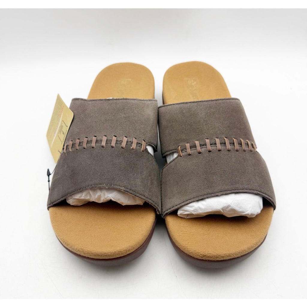 Spenco Women's Twilight Woven Slide Sandals Size 9.5 Brown French Roast NIB