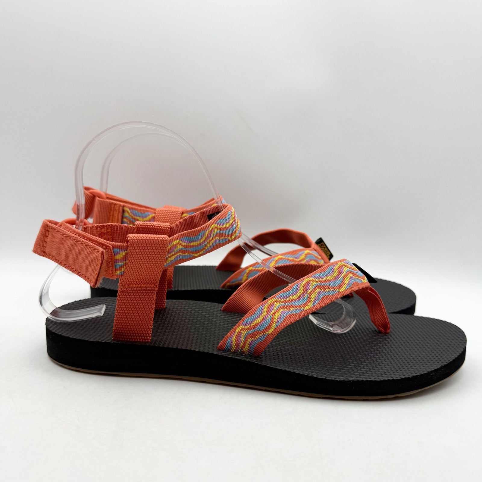 Teva Womens Original Revive Sandals US 10 EU 41 Orange Print Multicolor NIB
