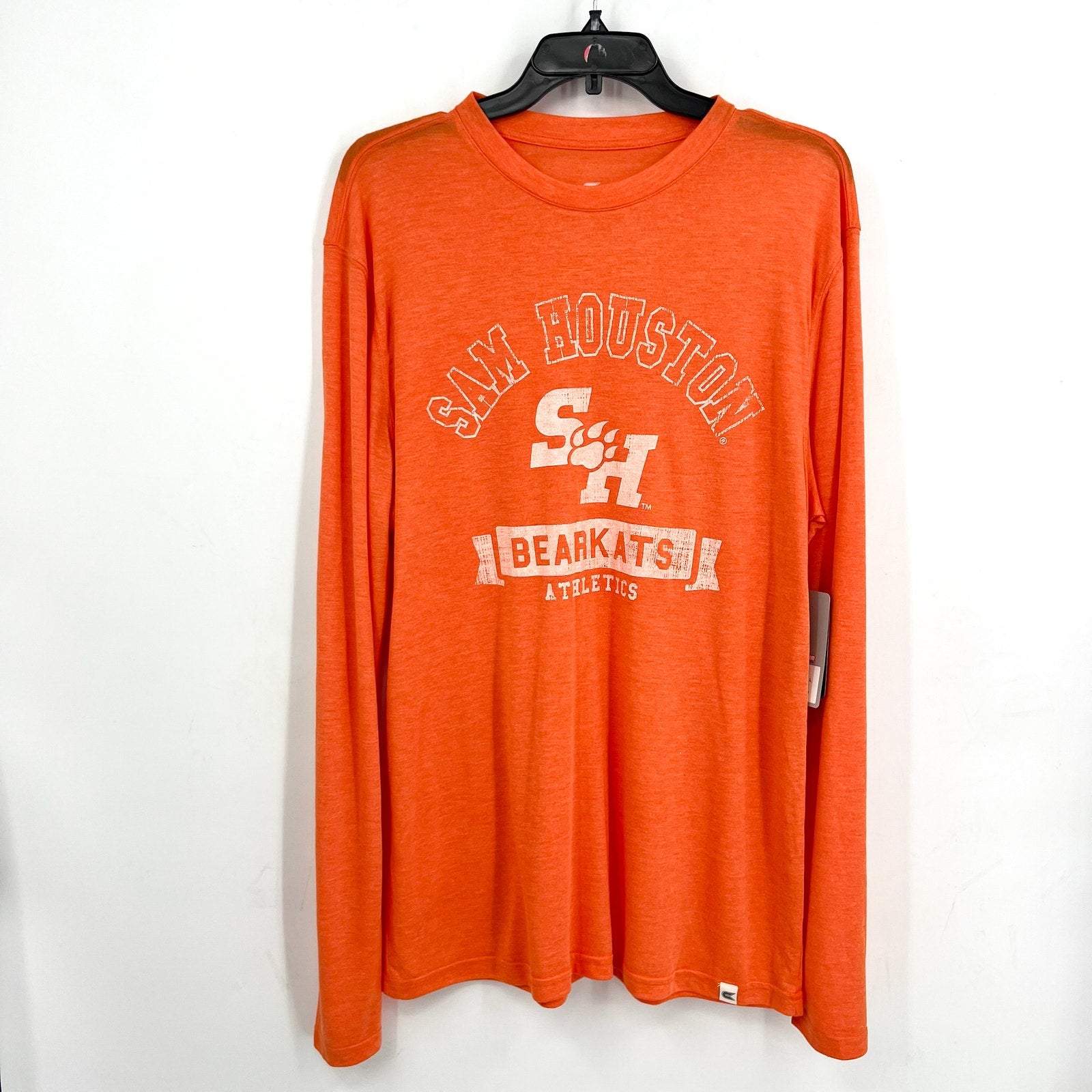 COLOSSEUM Mens Sam Houston State Bearkats Long Sleeve T-Shirt Large Orange NWT