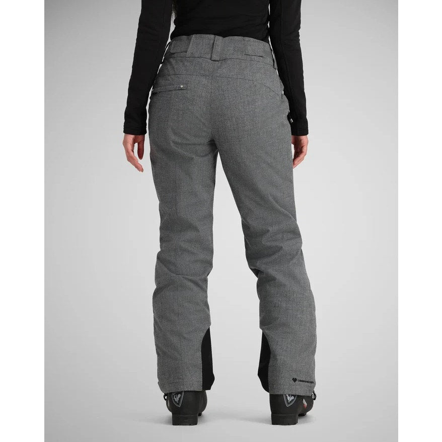 OBERMEYER Women's Malta Snow Ski Pants 2 SHORT Charcoal Grey Waterproof NWT