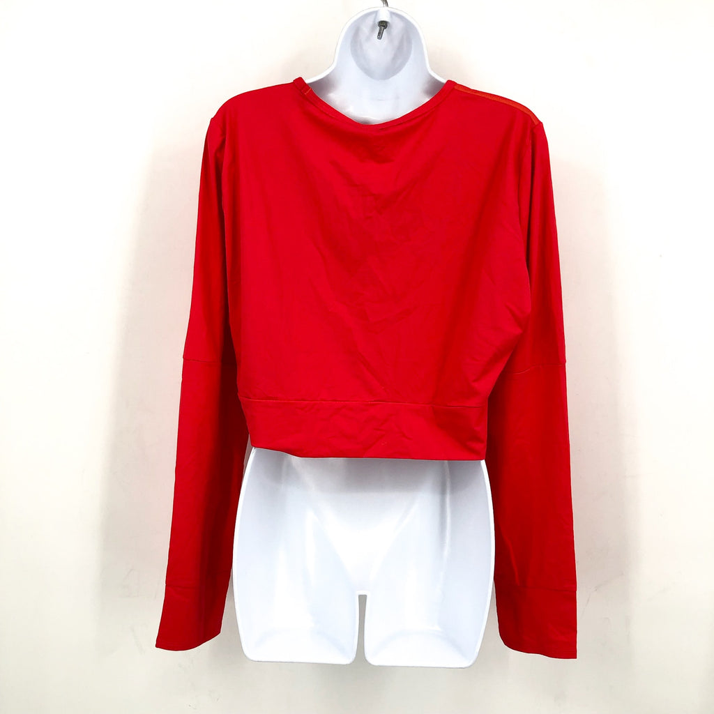 PRANA Women's Seleina Rash Guard Top XL Carmine Red Long Sleeve Stretch NWT