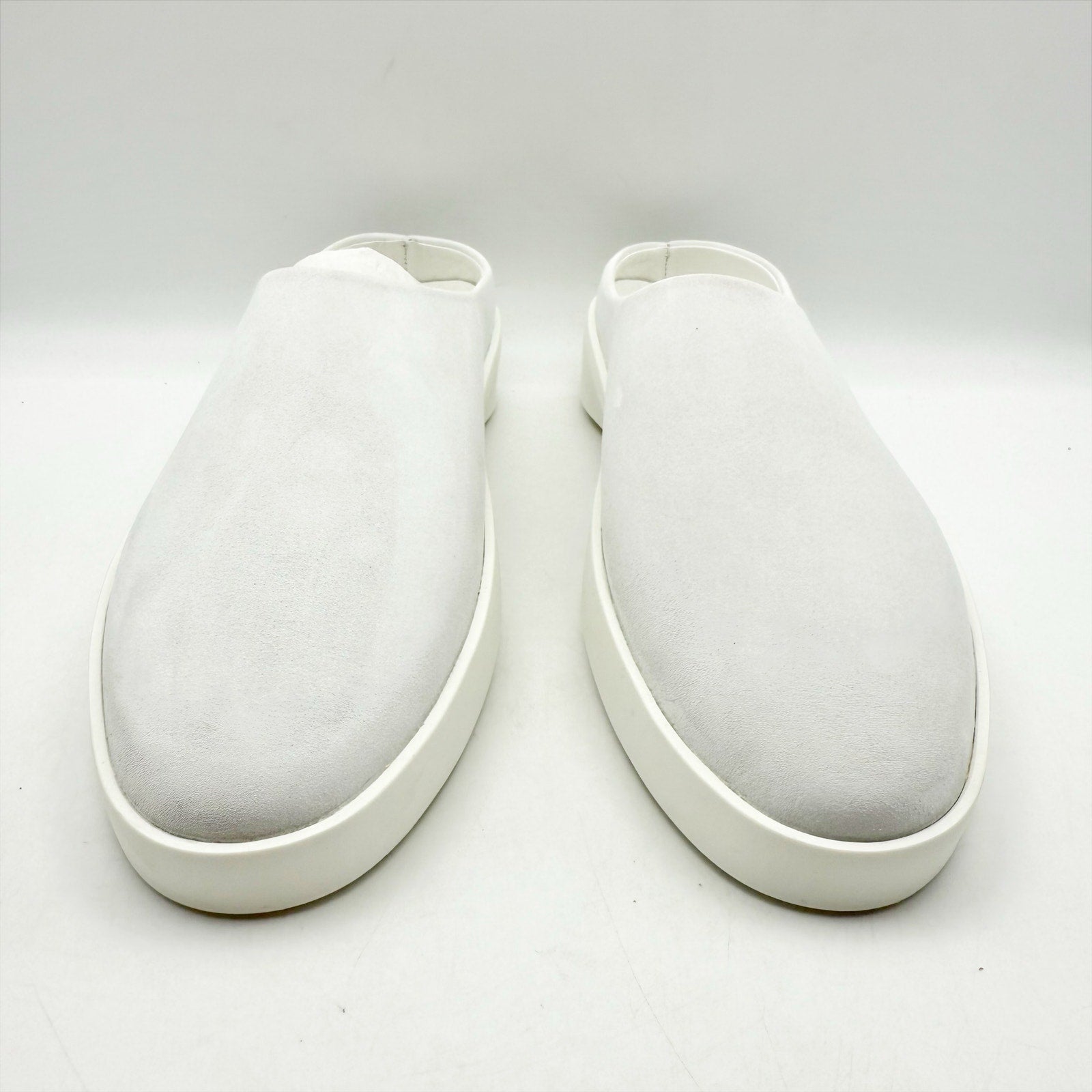 Wolf & Shepherd Cruise Mule Slip On Shoes Womens 7 Mens 5.5 White Leather NIB