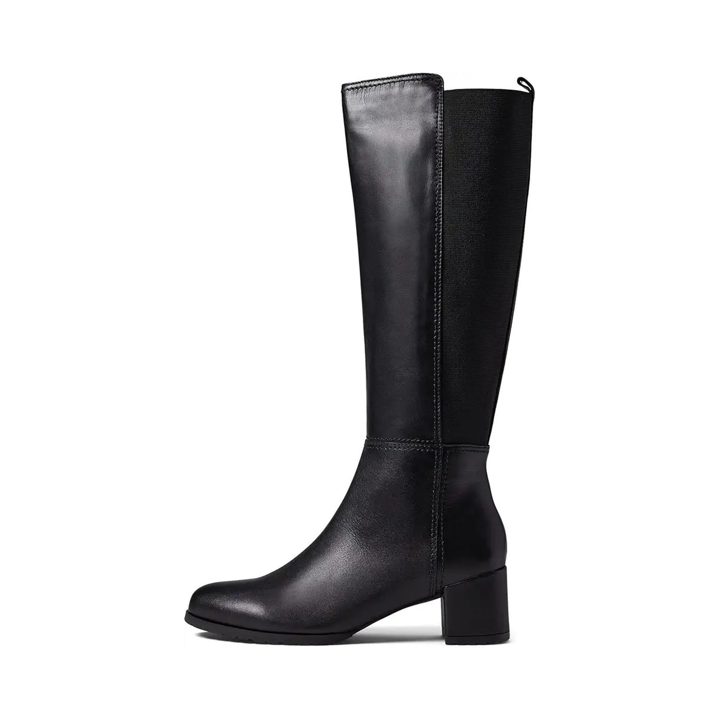 Naturalizer Women Brent Knee High Boot 10 Wide Black Leather Weatherproof NWOB