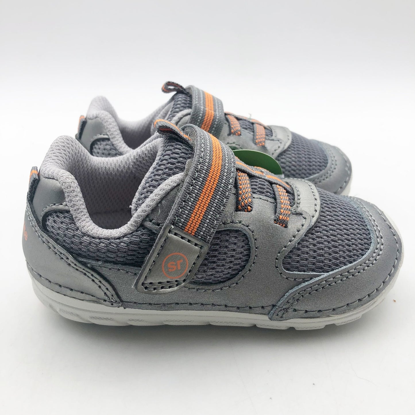 Stride Rite Boy's Sneaker SM Turbo Size 3 Wide Toddler Shoes Grey NIB