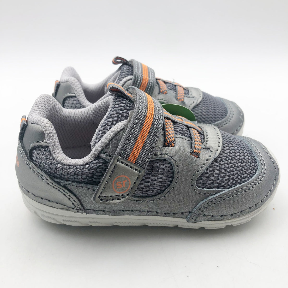 Stride Rite Baby Boys Sneaker SM Turbo Size 3 Wide Shoes Grey NIB