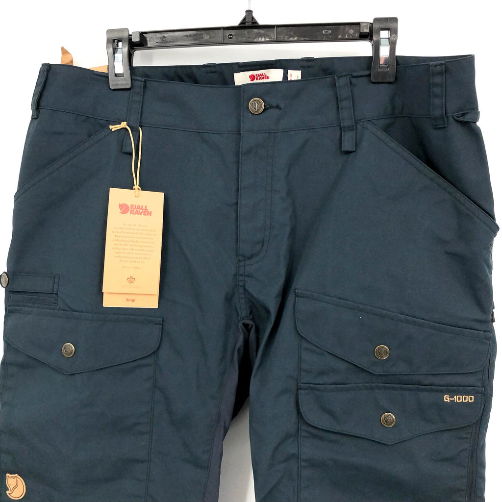 FJALLRAVEN Womens Vidda Pro Ventilated Pants US 14 EU 46 Navy Blue Trouser NWT