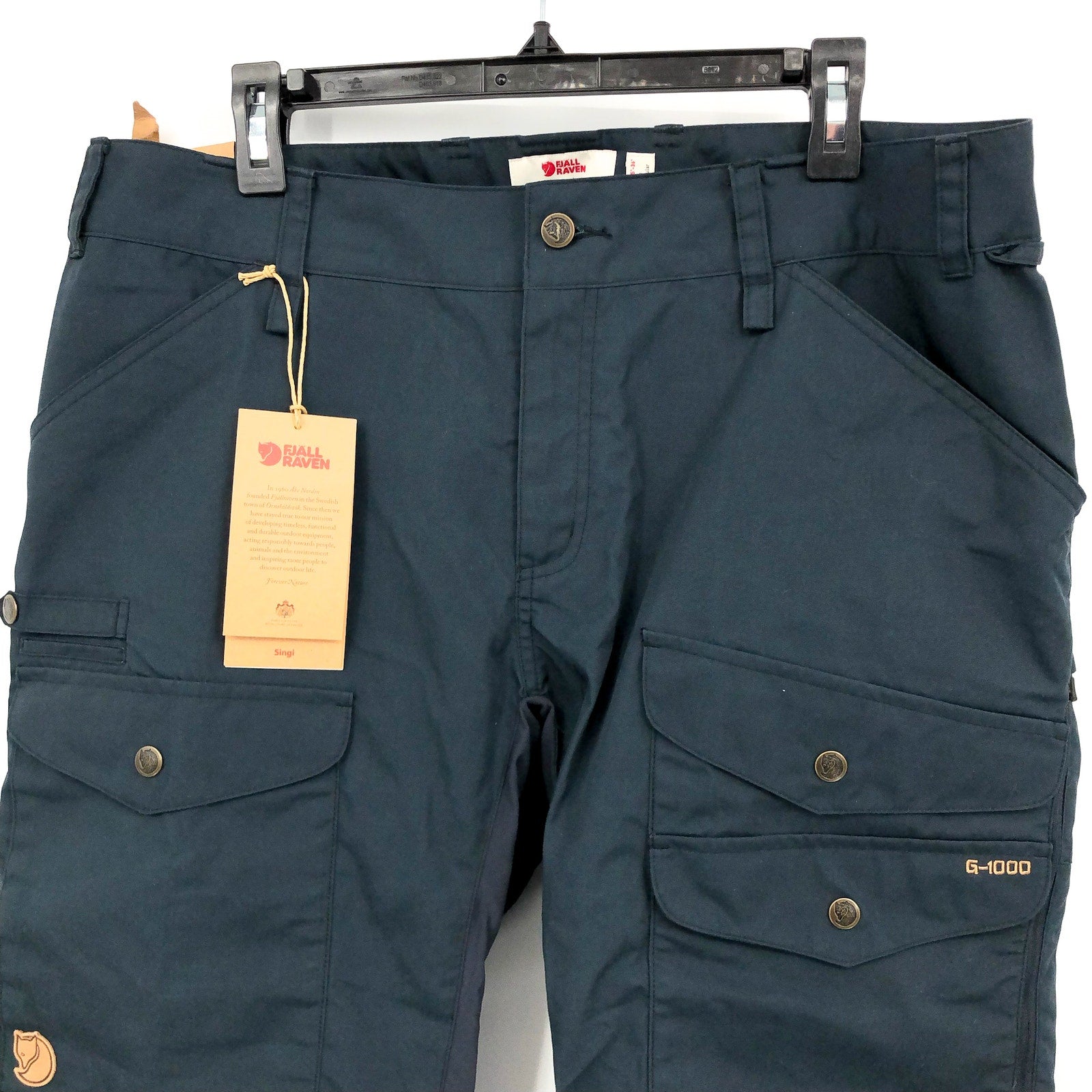 FJALLRAVEN Womens Vidda Pro Ventilated Pants US 14 EU 46 Navy Blue Trouser NWT