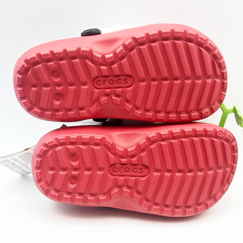 Crocs Little Kids Santa Classic Clogs Size C 12 Festive Red White Black NWT