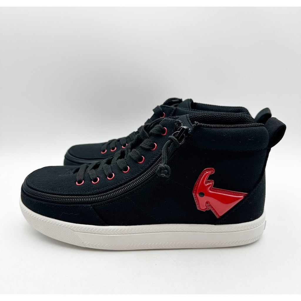 Billy Big Kids Classic DR High Sneaker Size 5 Wide EU 37 Black Red Light Up NIB