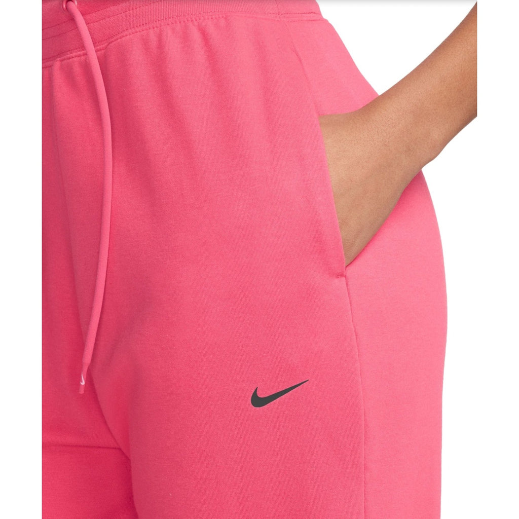 NIKE Women's Dri Fit 7/8 Joggers XL Aster Pink High-Waisted French Terry NWT