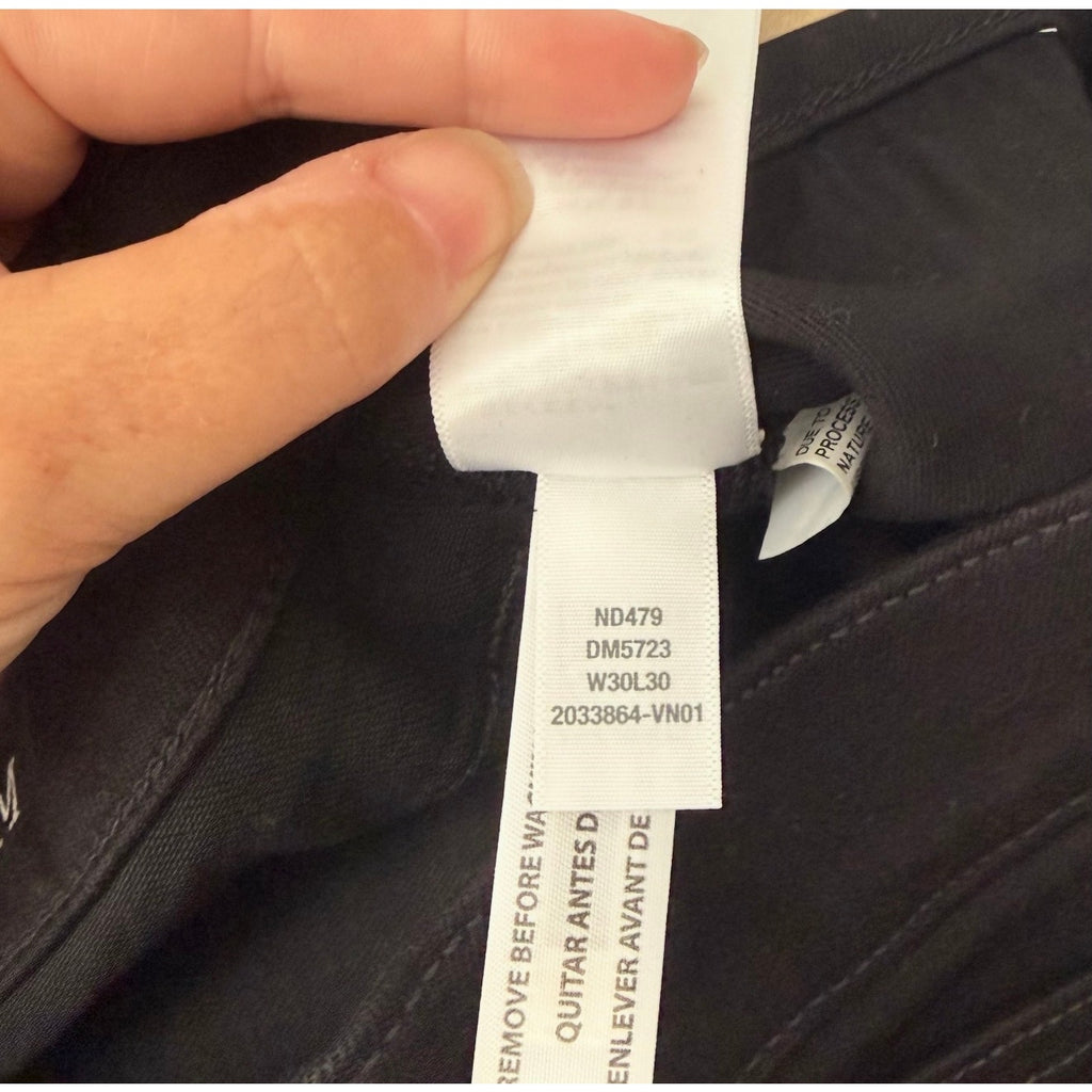 MADEWELL Men's Slim Jeans 30x30 Black Bainhart Wash ND479 COOLMAX Denim NWT