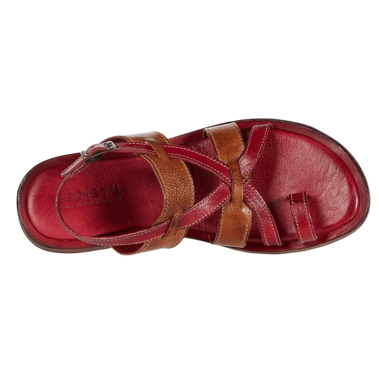 Bedstu Womens Manati II Sandal US 8 EU 38 Brown Red Leather NIB