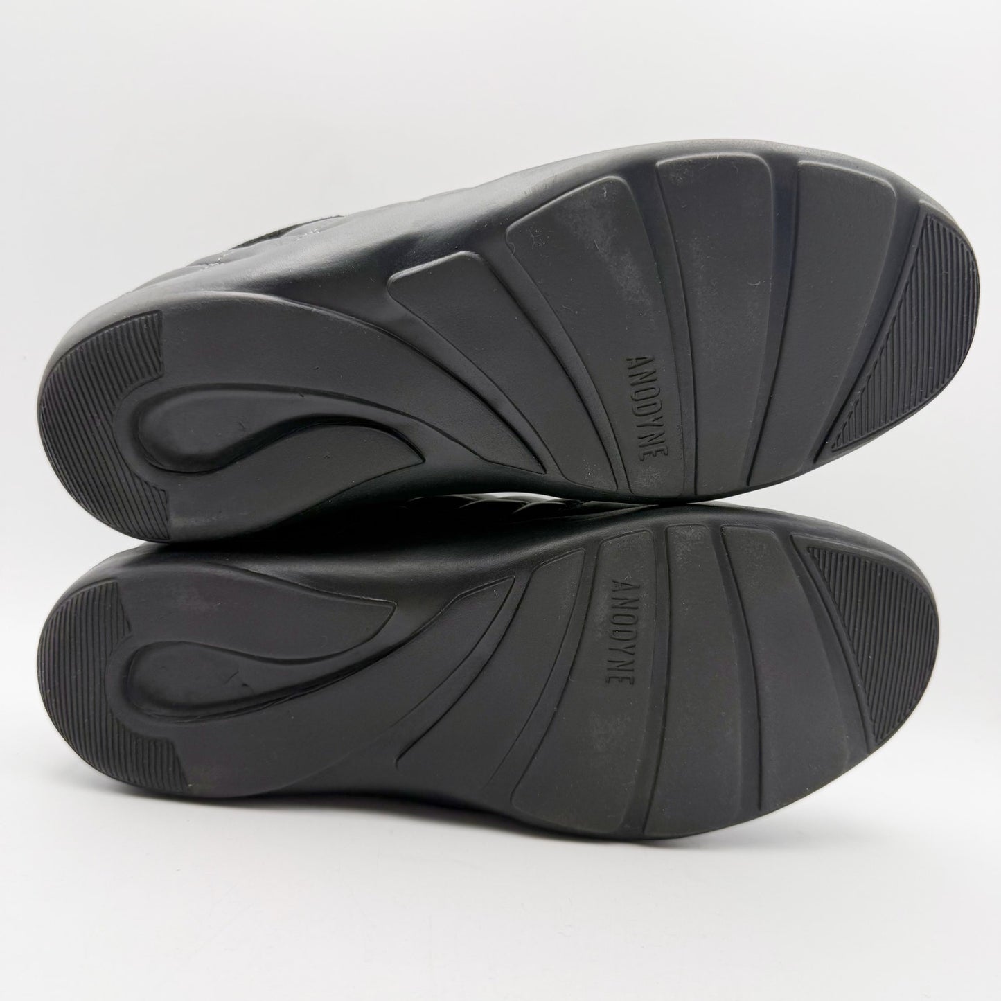 Anodyne Womens No. 75 Casual Sport Sneaker US 9.5 Wide EU 39.5 Black Leather