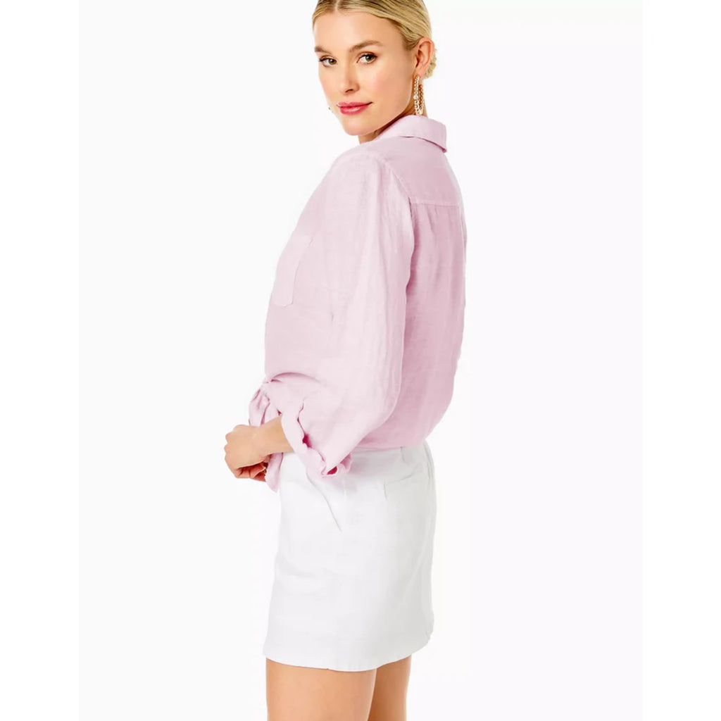 LILLY PULITZER Womens Colette Denim Skort Size 00 Resort White Stretch NWT