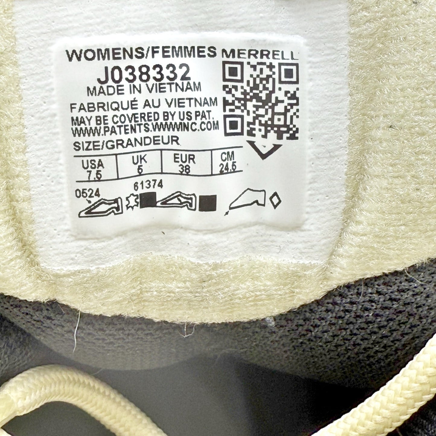 Merrell Womens Moab 3 Mid Hiking Boots US 7.5 M EU 38 Tan Yellow Waterproof NWOB