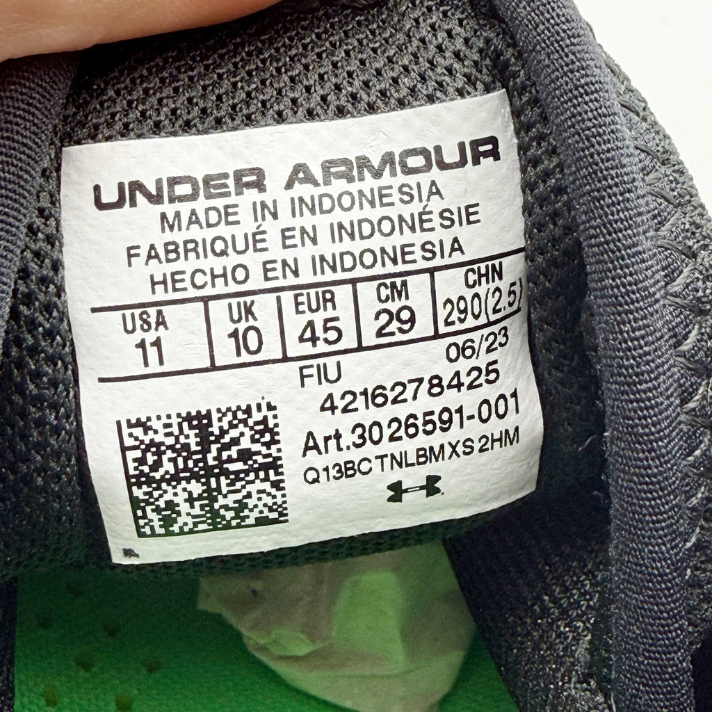 Under Armour Mens Harper 8 Elite Baseball Cleats US 11 EU 45 Black Green NIB