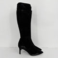 Aquatalia Womens Knee High Boots US 7.5 M EU 38 Black Suede NWOB