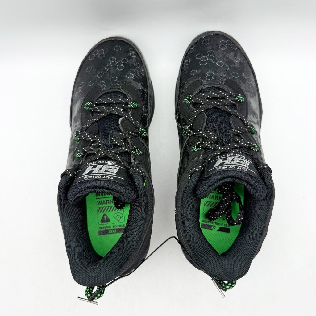 Under Armour Youth Harper 8 TPU Baseball Cleats US 4 Black Green NWOB